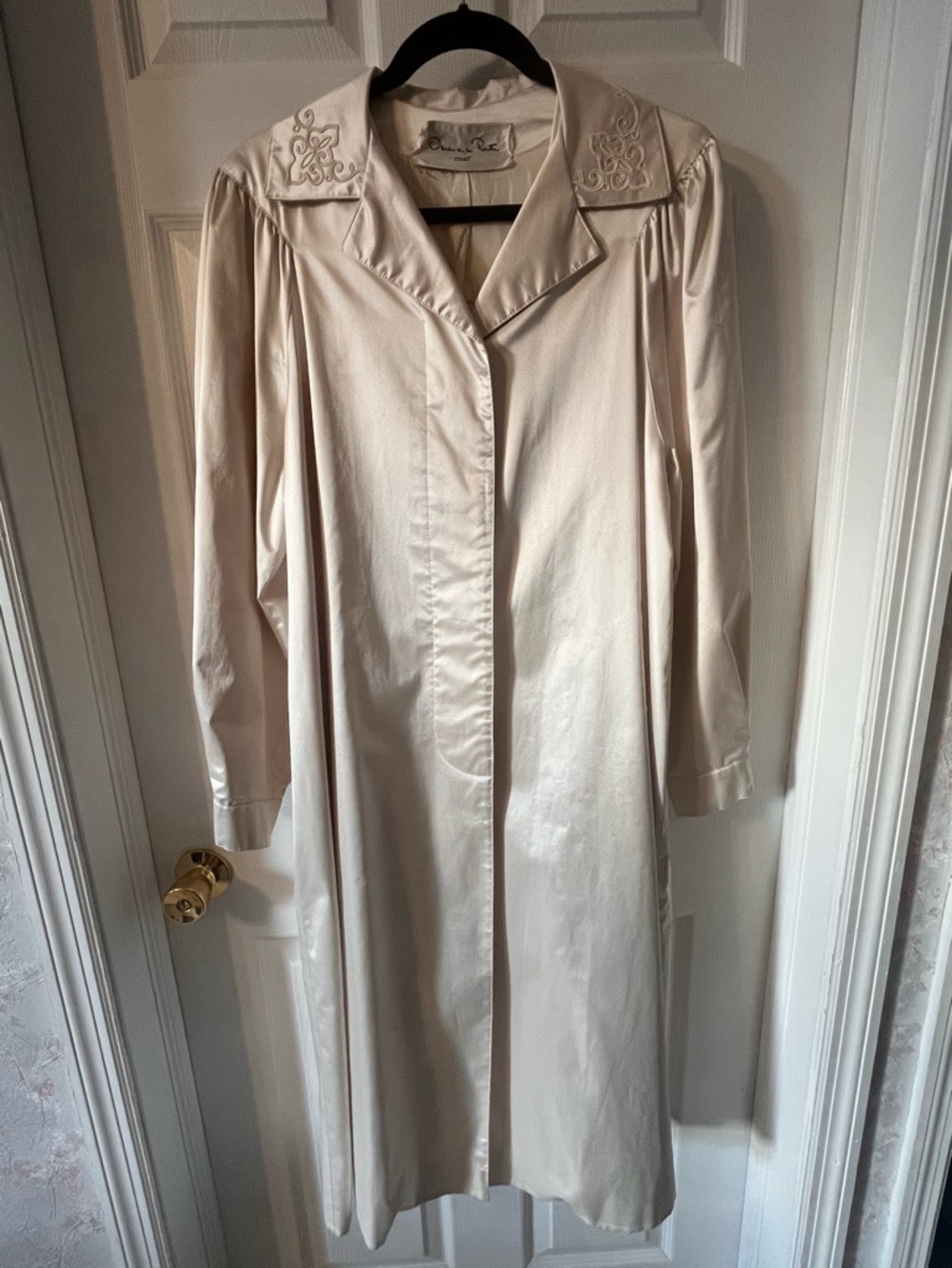 Oscar de la Renta 1960s cream coat from Neiman Marcus